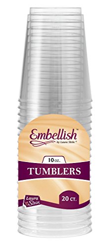 Embellish, Gläser, Einweggläser aus Plastik, 10 Unzen Bechers 285 ml - 2