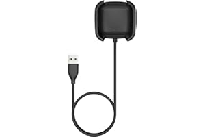 TUCANA Charger Compatible with Fitbit Versa 2 (Not for Versa/Versa Lite), Replacement USB Charging Cable Dock Stand for Versa 2 Health & Fitness Smartwatch (1-Pack)