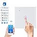Produktbild Wifi Smart Lichtschalter, BEYOND Wireless Wandschalter Kompatibel mit Amazon Alexa & Google Home, Gehärtetem Glas Touch-Screen WLAN-Schalter, Fernbedienung Ihre Geräte von überall(1-weg)