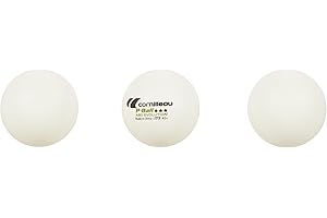 Cornilleau ITTF Evolution 3 Star - Pelotas de Tenis de Mesa (3 Unidades), Color Blanco