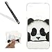 Produktbild Silikon Hülle für Huawei P8 Lite 2017 / Honor 8 Lite,Cover für Huawei P8 Lite 2017 / Honor 8 Lite HandyHülle,Leeook Kratzfeste Scratch-Resistant Hülle TPU Case Schutzhülle Silikon Crystal Kirstall Clear Case Durchsichtig Lustig Panda Malerei Muster Transparent Weichem Silikon Schutzhülle Handy Gürtel Tasche Schutzhülle Hülle Case Cover Abdeckung Etui TPU Bumper Schale für Huawei P8 Lite 2017 / Honor 8 Lite + 1 x Schwarz Eingabestift-Panda