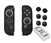 Produktbild Supremery Nintendo Switch Zubehör Set - Spiele Hülle, Joy Con Protektoren Case und Joy Con Analogstick Thumb Grip Caps Snipperclips Aufsätze für die Analogsticks - 7er Set