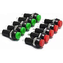 Gikfun 12mm 250V 3A Push Button Switch PBS-11B No Self-Lock ON/OFF Lock for Arduino (Pack of 10pcs) AE1122
