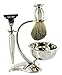 Mach 3 Shaving Set with Bristle Brush & Bowl in elegant chrome finish