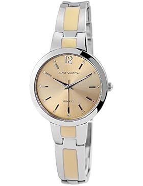 Just Watch Damen Armbanduhr JW11084 Metallband Analog Quarz Silberfarbig JW11084-BE