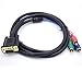 Produktbild Elviray VGA/RCA-Kabel VGA/TV 3 Cinch-S-Video-AV-Adapter (VGA-RCA) für Laptop-Computer Computer-Videoausgang-TV HDTV-LCD-Projektor-Monitor