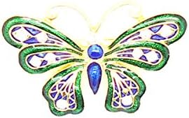 tanglz Free Shipping with Tracking Rhinestone Crystal Butterfly Brooch