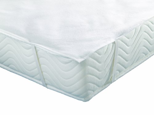 Inch Wasserdichter Matratzenschoner aus Barchent aus 100 % Baumwolle, flache Ausführung - 160 x 200 cm