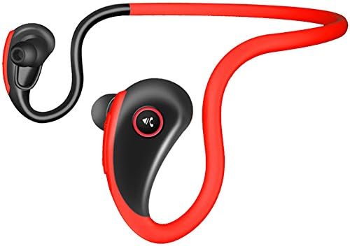 Bluetooth Headphones Bluetooth Wireless Earphones In-ear Earhook Earbud with Advanced APTX Tech, Ergonomic Design, Comfortable and Secure Fit Running Noise-canceling, Sweatproof for Sony Samsung iPhone Oneplus Android ect Red