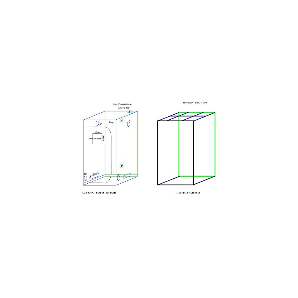 Hyindoor Armario de Cultivo en Invernadero Tienda para Cultivo de