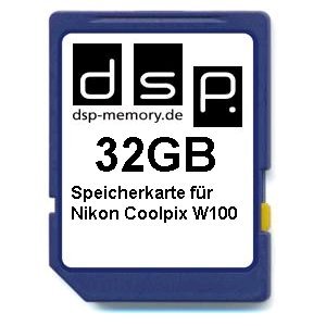 DSP Memory Z-4051557438248 32GB Speicherkarte für Nikon Coolpix W100