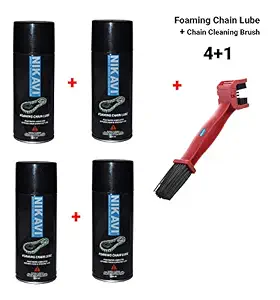 NIKAVI FCL200 + BCA13 Foaming Chain Lube - 200ml + Chain Cleaning Brush (4)