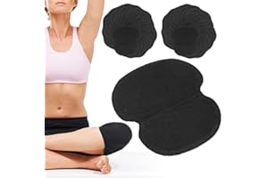 Fybida 60 Pezzi Sotto le Ascelle Tamponi per il Sudore per le Ascelle Estivi per le Ascelle Imbottiture per il Sudore in Tessuto Non Tessuto Abbigliamento per le Ascelle Cuscinetti per il Sudore Neri