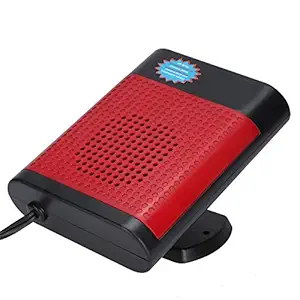 Car Defogger, Less Energy Saving Low Noise Window Defroster for Car(Black red)