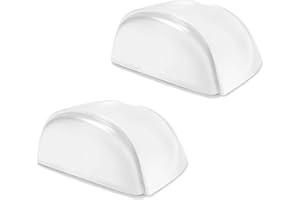 LouMaxx Fermaporta Pavimento Autoadesivo - Set di 2 Ferma Porta da Pavimento Semicircolari Trasparenti da Attaccare – Paraurti Adesivo Adatto a Tutti i Pavimenti Duri, per Proteggere Muro e Mobili