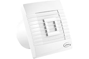 F.H. ANA Wentylator łazienkowy z żaluzją Ø 100 mm - z czujnikiem ruchu + dobiegiem - cichy (średnica: Ø 100 mm, funkcja: czujnik ruchu + bieg wsteczny)