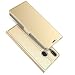 Produktbild Futypei Huawei P20 Lite Hülle, PU Leder Hülle Brieftasche Tasche Folio Flip Wallet Case mit Kartenhalter, Stoßfest Schutzhülle Megnetic Closure Flip Cover Ledertasche Golden