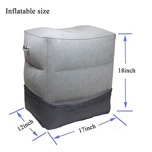 comprare on line HOMCA Poggiagambe cuscino per piedi riposo, Portable Outdoor cuscino poggiapiedi gonfiabile per aerei, automobili, autobus, treni, ufficio e bambini a dormire sui voli lunghi prezzo
