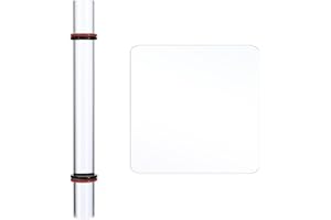 JAWUZ Lot de 2 Rouleaux Acrylique Antiadhésif - Outils Transparent et Massifs pour Modéliser et Former l'Argile - Accessoire de Bricolage