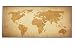 Produktbild Silent Monsters Gaming und Office Mauspad Größe XXL (90 x 40 cm) Design: Brown Global Map