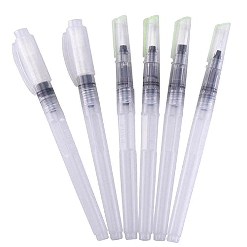 6 Stück Wasser Pinsel Aquarell Kalligraphie Zeichnung Malerei Pen Freihandtools - 6