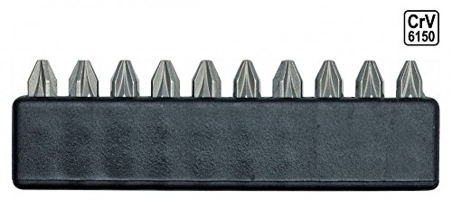 Kreuz Bit Bits Kreuzschlitz PZ2 PZ 2 x 25 mm Set 10 tlg