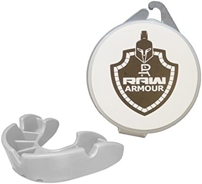 Raw Armour- Mouth Guard Gum Shield for Boxing, Rugby, UFC, Basketball, Karate, MMA, Hockey, Contact Sports (Transparent)