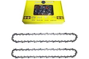 SAND DR BRUSH Correntes de sierra para motosierra 10 Pulgadas，Cadenas de Sierra Paso 3/8"，Calibre 0.05”(1.3mm)，Eslabones 40DL，Cadena de motosierra longitud 37cm，Cadena de Accesorios de repuesto Tesouras de podar