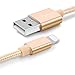 Produktbild Mioloe Lightning Cable 3M Extra Langes Nylon Geflochtene iPhone Android Type-c Ladegerät Kabel-Datenkabel Size iPhone (Gold)