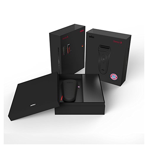 Braun Series 3 ProSkin 3030s Elektrischer Rasierer in der FC Bayern München Edition, 100% wasserfester Rasierapparat, wiederaufladbarer Elektrorasierer, rot - 6