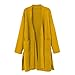 Produktbild Damen Strickjacke Herbst Winter Jacke Strickmantel mit Tasche Langarmshirt Warm Elegant Locker Oversive Kimono Lang Cardigan Langarm Wasserfall Jacke Mantel Strickwaren von Innerternet