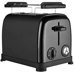Venga! VG TO 3004 Grille-pain en acier inoxydable et plastique, 950 W, Noir
