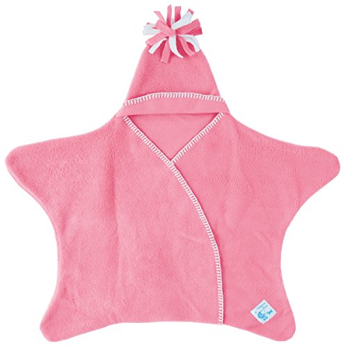 Tuppence and Crumble Star Baby Wrap Rose Pink Size Small