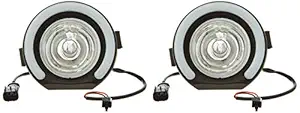 Uno Minda FF-5002KTD FOG LIGHT KIT DRL CLEAR LENS BLACK FOR MAHINDRA BOLERO TYPE 3