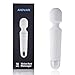 Price comparison product image ANDVARI Cordless Wand Massager - Powerful Speed Vibration Settings - Ultimate All-Over Body Massages Therapeutic, Waterproof, Rechargeable, Handheld Portable Massage Anywhere. White