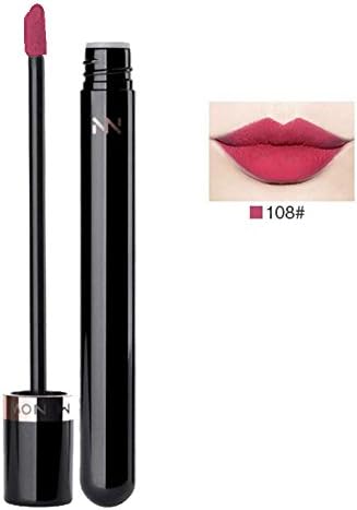 SZHAIYU 1PC Waterproof Long Lasting Lipstick Black Lip Liquid Pencil Matte Lip Gloss Makeup for Sexy Pretty Women Girls(108-LANG KILN)