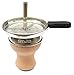 Produktbild sm.ke - Premium Shisha Kopf aus hochwertigem Ton + Kamin Set | Geschmacksneutraler Naturton | Bequemer Kopfbau mit Tabak + kinderleichte Reinigung | Zubehör Kohle
