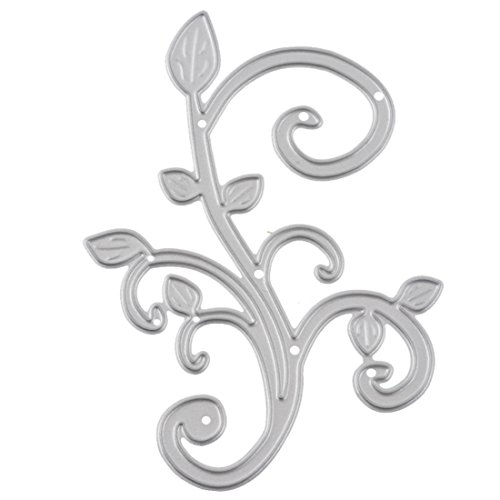 Souarts Metal Schneiden Schablone für DIY Scrapbooking Album Handwerk Weinblätter Muster