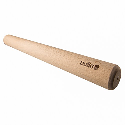 Uulki® Umweltfreundliches französisches Nudelholz aus Ardenner Buchenholz hergestellt in Europa – 45 cm Teigroller – 4,5 cm Durchmesser - 4