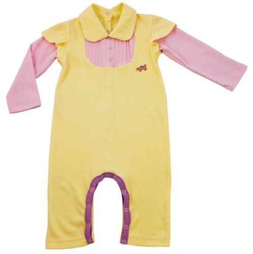 Green Nippers Honey Suckle Organic Baby Girl's Baby Grow Honey & Rose 6-9 Months