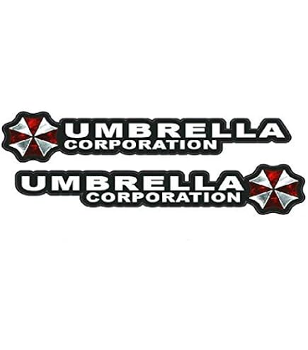 Adesivo Per Auto 3D Con Logo Ombrello, Colore Nero, Modello E474 - 4