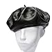 Produktbild Boyfriend Cardig Frauen PU Beret Kappe Hut Klassische Französischen Stil Baskenmützen Winter Barrett Mütze Cap Hut