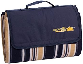 APOLLOWALKER Portable Picnic Blanket Mat Large Foldable Waterproof Sandproof Durable for Outdoor Camping Beach Hiking Backpacking Traveling (BLUE)