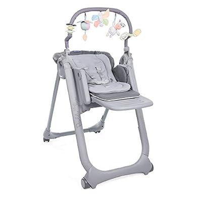 Chicco Chaise Haute Bébé Polly Magic Relax 4 Roues Graphite