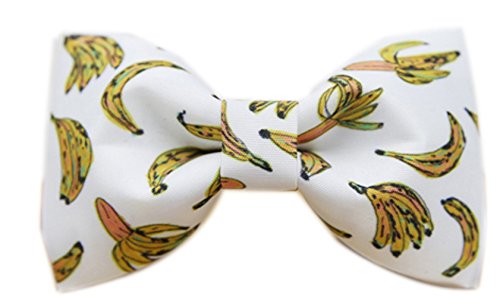 Preisvergleich Produktbild Design Fliege Bananab Textildruck Handbuch Fliege (Gelb Whitee) Handgearbeitete Nat¨¹rliche Stylische