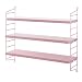 Produktbild String Pocket Regal 60x50x15cm, rosa 2 Seitenwände, 3 Fachböden