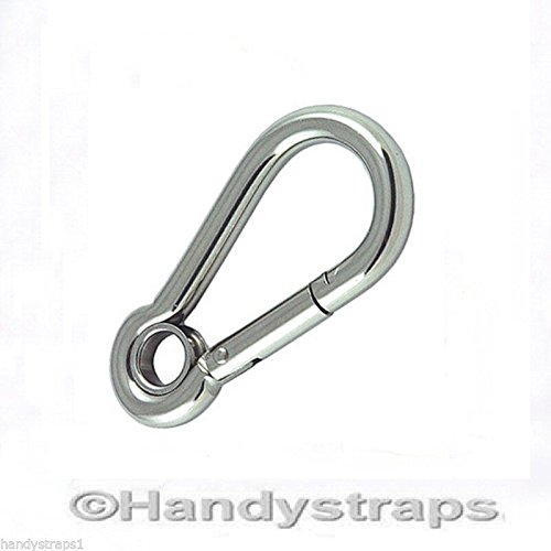 Preisvergleich Produktbild 8 MM X 80 mm Eye Karabiner Karabinern Karabiner Karabinerhaken Edelstahl Marine