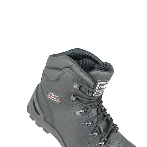 Aimont Miles S3 SRC Sicherheitsschuhe Arbeitsschuhe Trekkingschuhe hoch Schwarz - 4