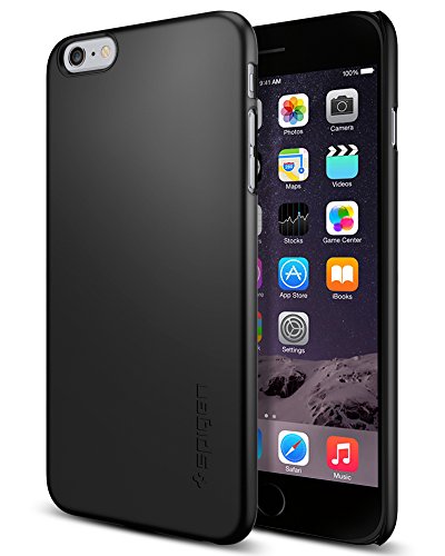 iPhone 6 Plus Case, SpigenÂ® [Non-Slip] [Perfect-Fit] iPhone 6 Plus (5.5) Case Slim **NEW** [Fit Series] [Thin Fit] [Smooth Black] Premium SF Coated Non Slip Surface with Excellent Grip Matte Hard Case - ECO-Friendly Packaging - Slim Case for iPhone 6 Plus (5.5) (2014) - Smooth Black (SGP11102)