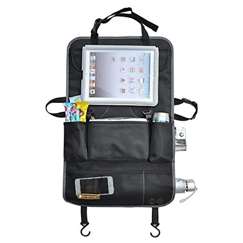 ChiTronic Car Storage Fancy Backseat Organizer For iPad Tablet (Gray)
